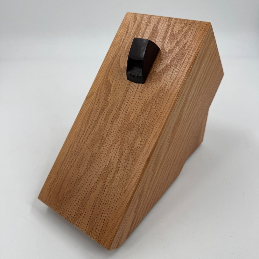 Cutco Wooden Knife Storage Block 12 Blade 13 Slot Solid Honey Oak Made USA - Picture 5 of 9